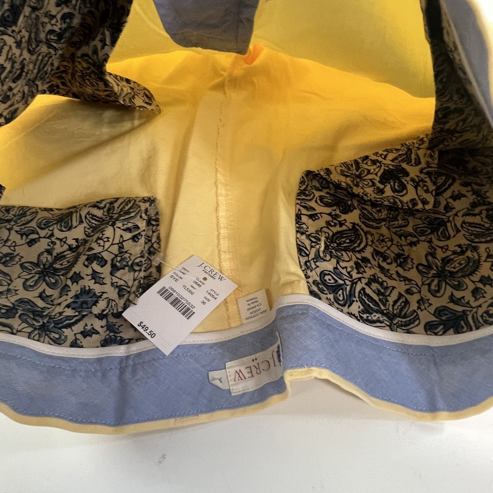 J Crew Factory Shorts Mens 36 Yellow Classic Fit Pleated Chino Cotton New Tags - Picture 8 of 12